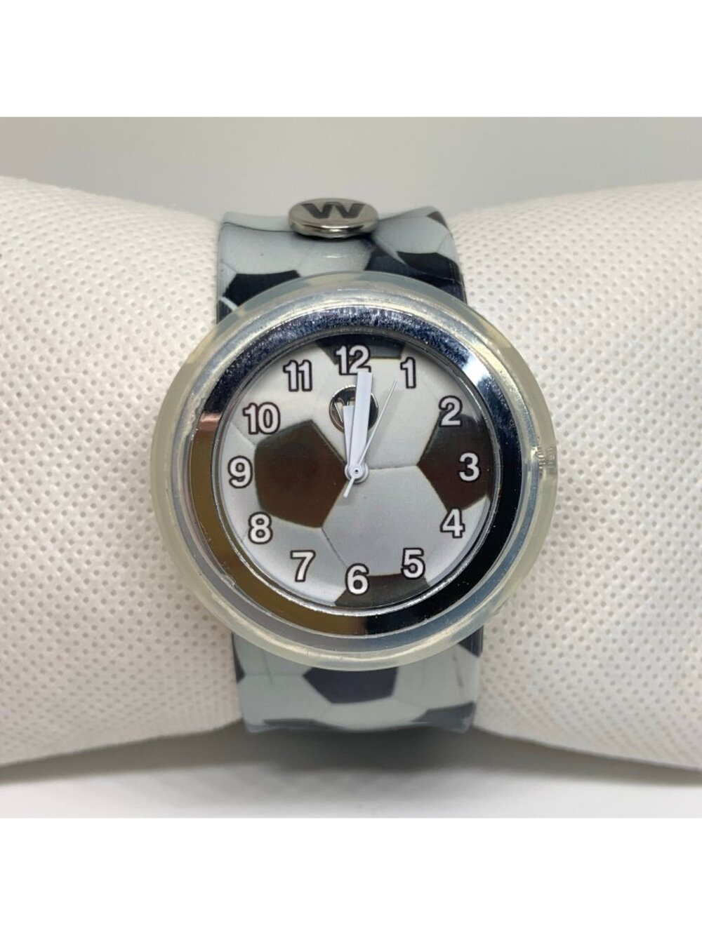 Kids Watchitude Slap Watch Soccer ball style quartz 36mm adjustable running